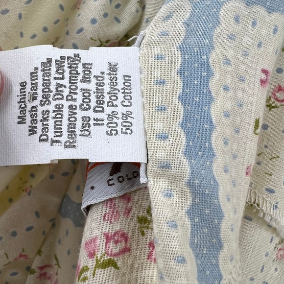 Vintage Western Fashions Prairie Calico Floral Square Dance Dress Layered 12 - Picture 5 of 13